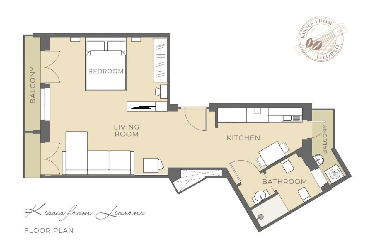 Kisses From Livorno Open Space Apartment - No Pets Allowed מראה חיצוני תמונה